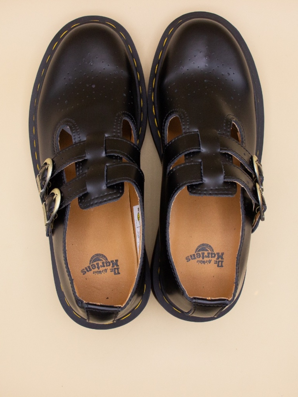 DR. MARTENS 8065 Smooth Black Leather Mary Jane Shoes Women’s Size 9 - Picture 5 of 9